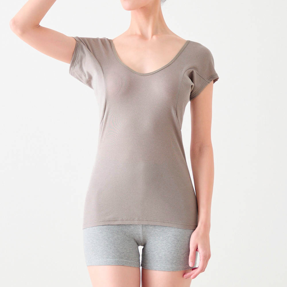 【25年最新モデル】汗取りインナー・綿混ワイドネックフレンチ袖(大汗さん) 【25年最新モデル】汗取りインナー・綿混ワイドネックフレンチ袖(大汗さん)