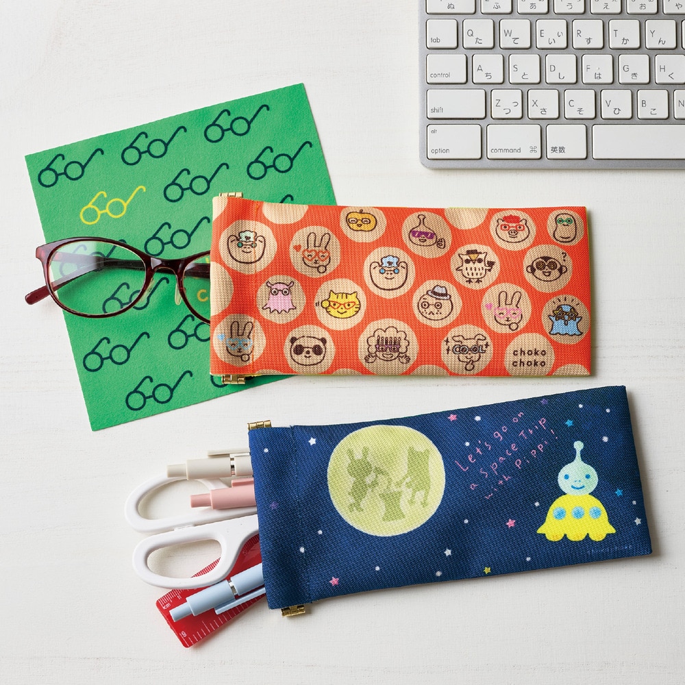 ちょこちょこマルチケース＆めがねクロスセット 定期お届け】 「ちょこちょこ」マルチケース＆めがねクロスセット ：4