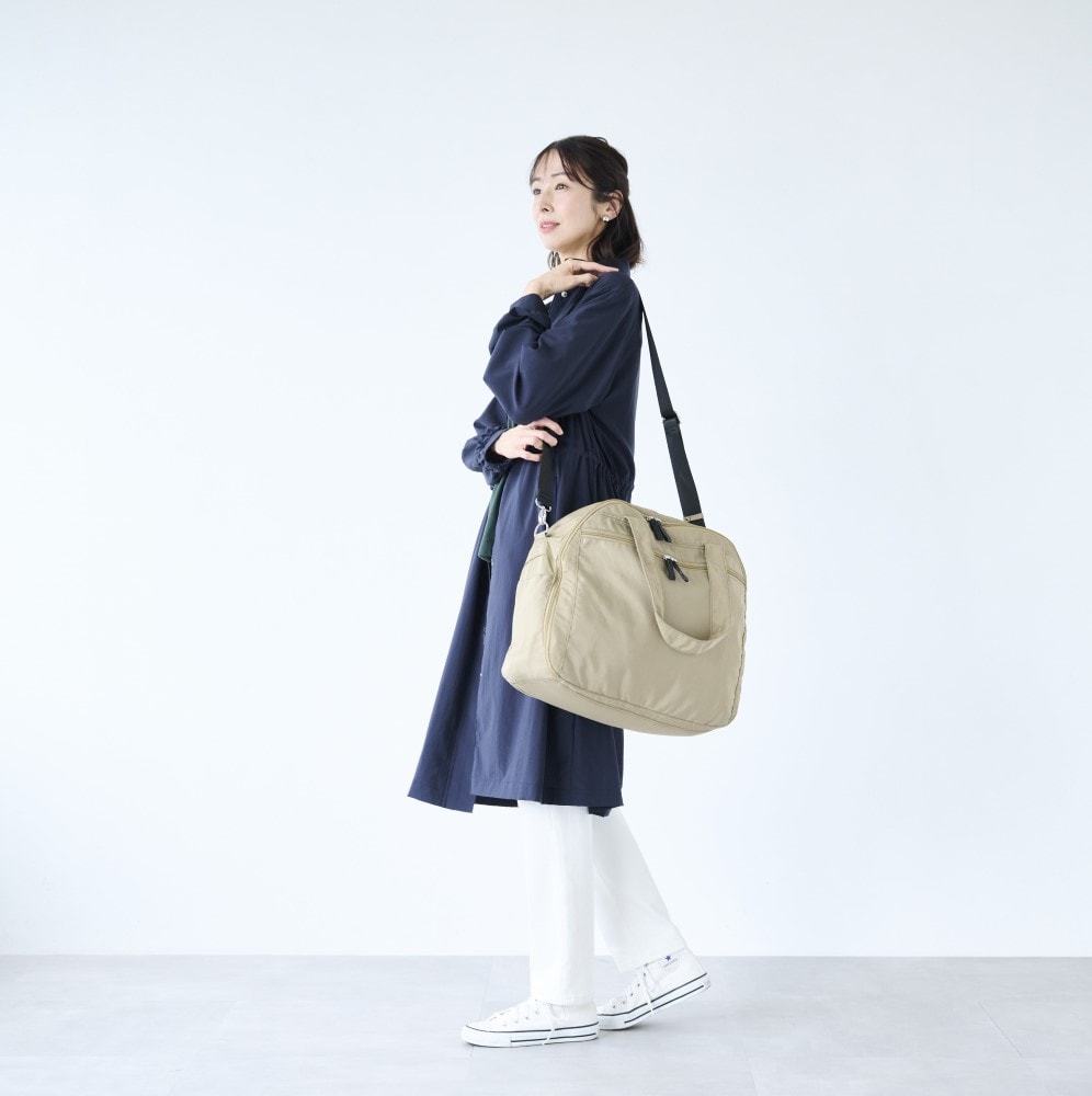 旅先での整理整頓もラク！荷造り上手な3WAYボストンバッグ