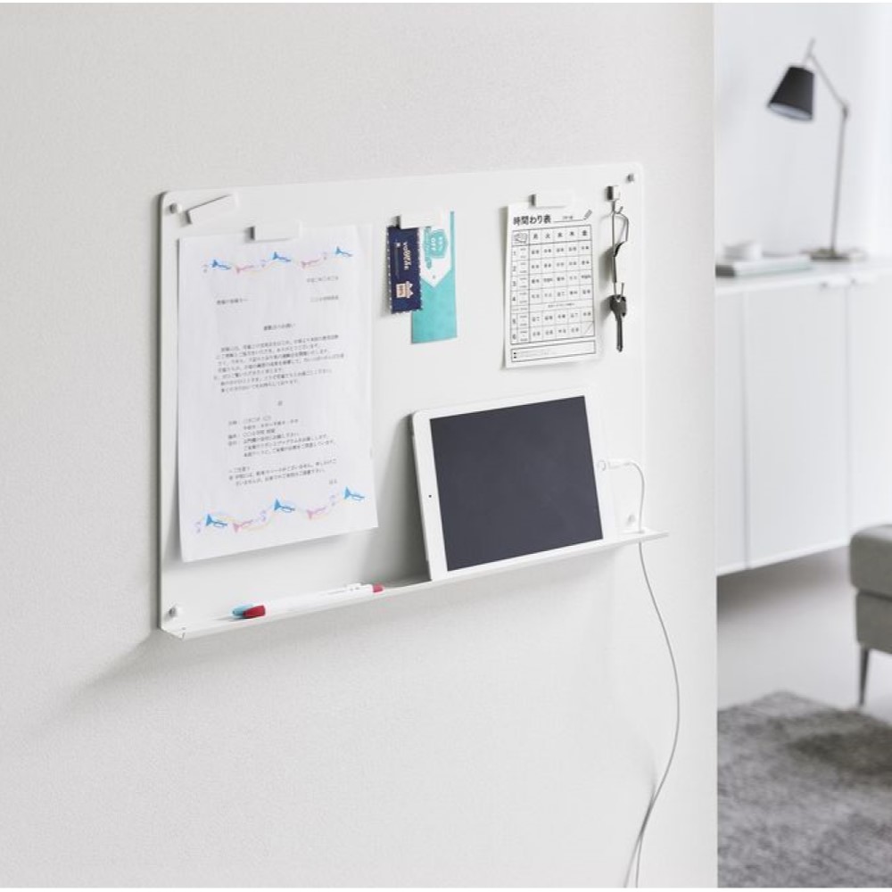 【タワー/tower】ウォールプリントボード トレー付き 石こうボード壁対応 【タワー/tower】ウォールプリントボード トレー付き 石こうボード壁対応