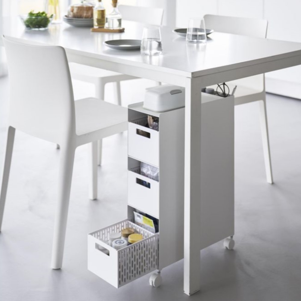 【タワー/tower】収納バスケットワゴン 3段 【タワー/tower】収納バスケットワゴン 3段