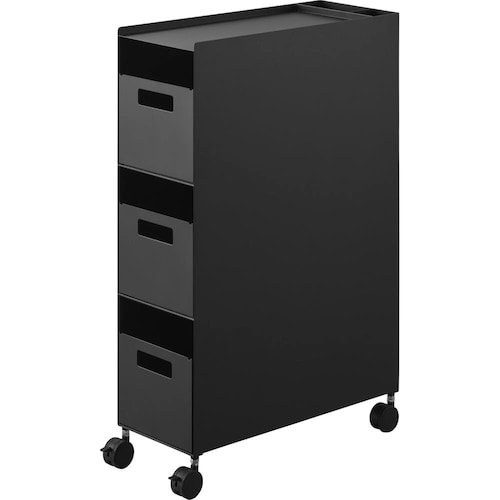 収納バスケットワゴン 3段