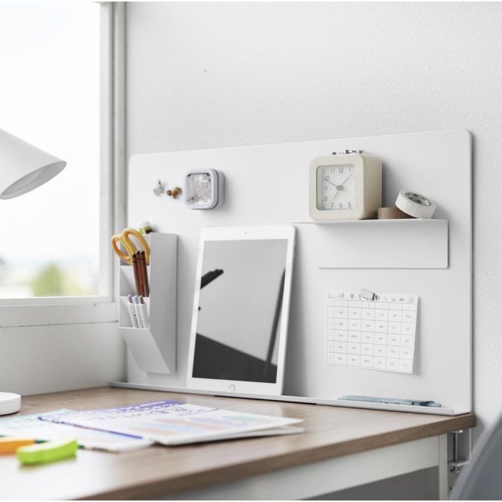 【タワー/tower】デスク横トレー付きスチールパネル