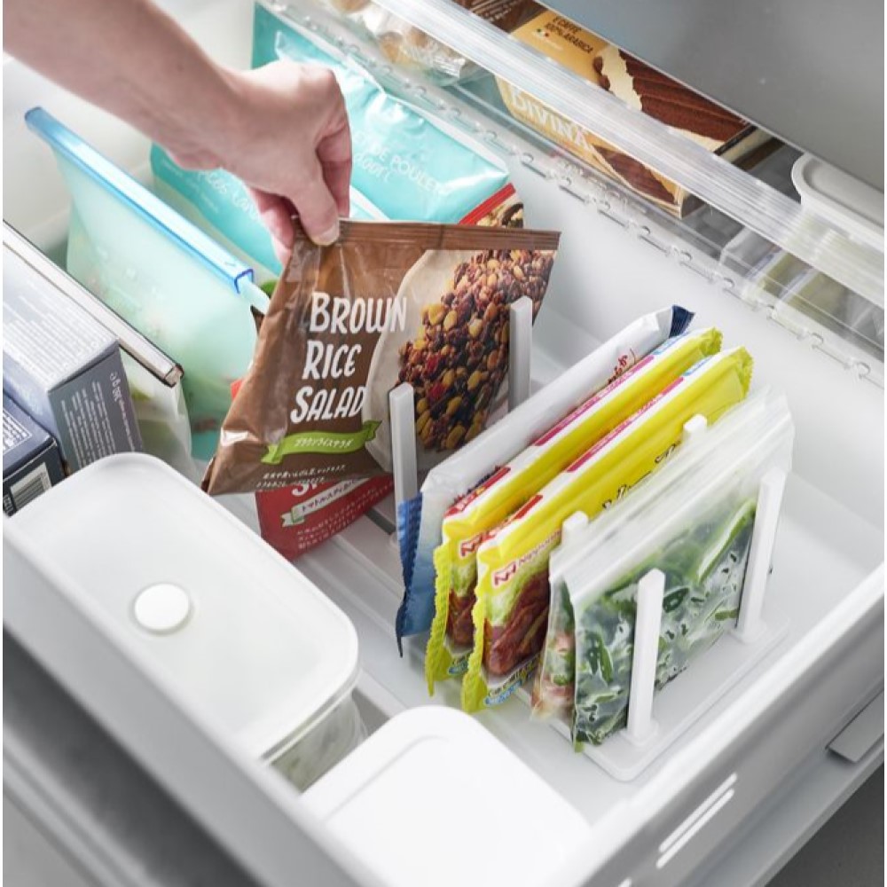 【タワー/tower】冷凍庫中仕切り調節収納スタンド W27 【タワー/tower】冷凍庫中仕切り調節収納スタンド W27