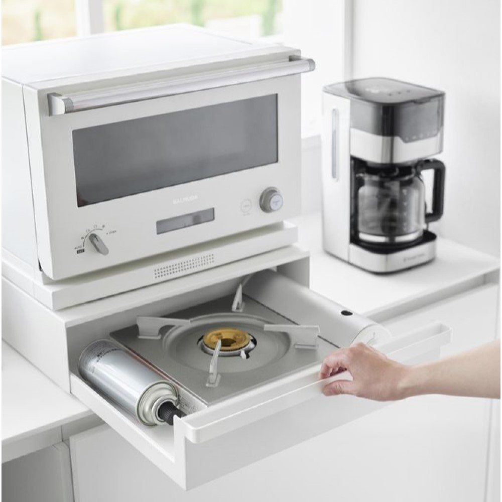 【タワー/tower】カセットコンロが入る家電下ラック 1段
