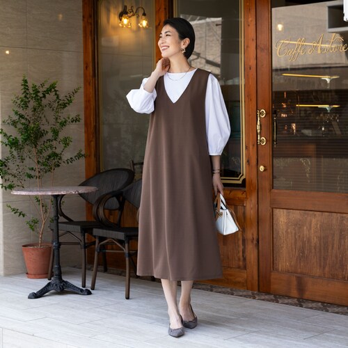 【定期お届け】［Lサイズ］ シルエットがきれいに見えるジャンパースカート ：3回シリーズ