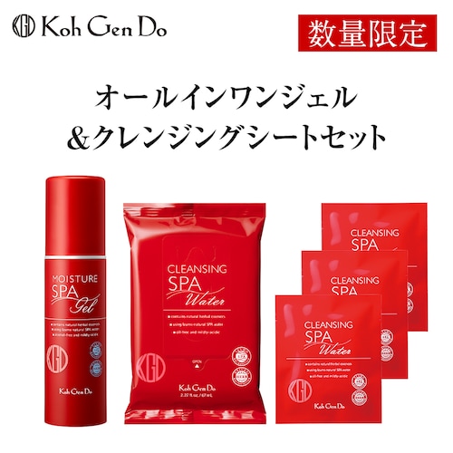 【7月23日までお得！】 【数量限定】オールインワン モイスチャー ジェル&クレンジングシートセット