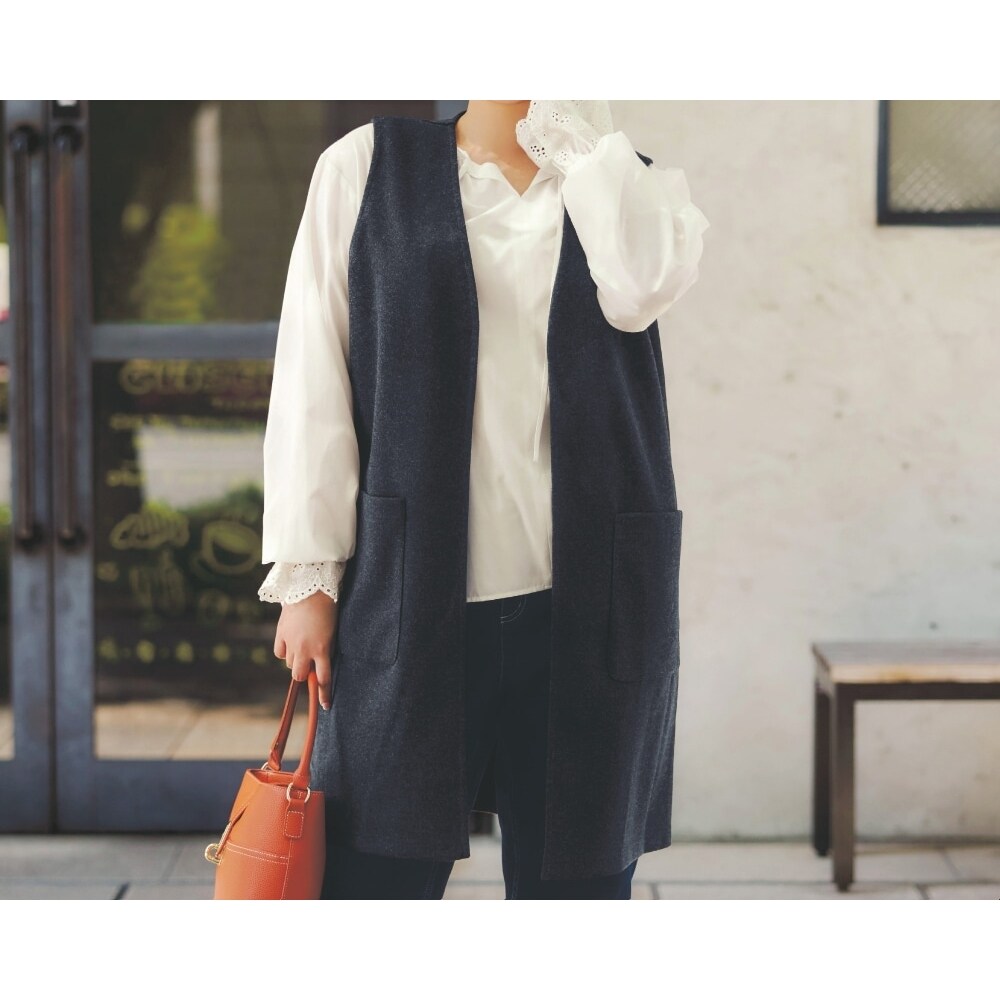 【ラ・フィット/la*fite】気軽に羽織れるカットソージレ