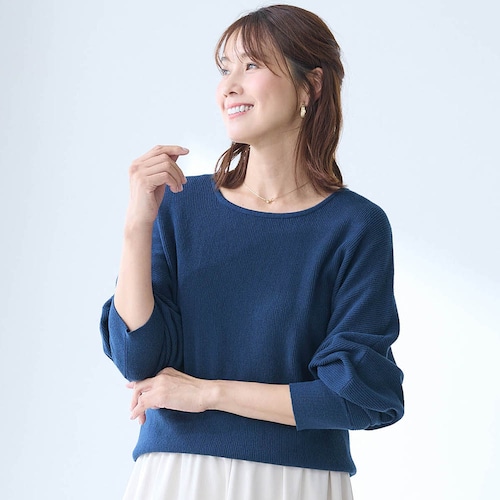 乾燥機OK！着やせドルマンニット