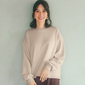 【ラ・フィット/la*fite】すっきり見えラメ裏毛スウェット