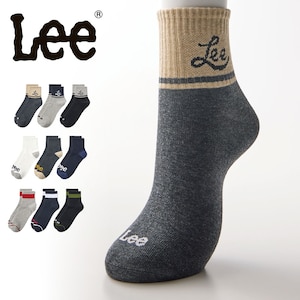 【リー/LEE】【特別価格】【3足組】メンズクルー丈ソックス