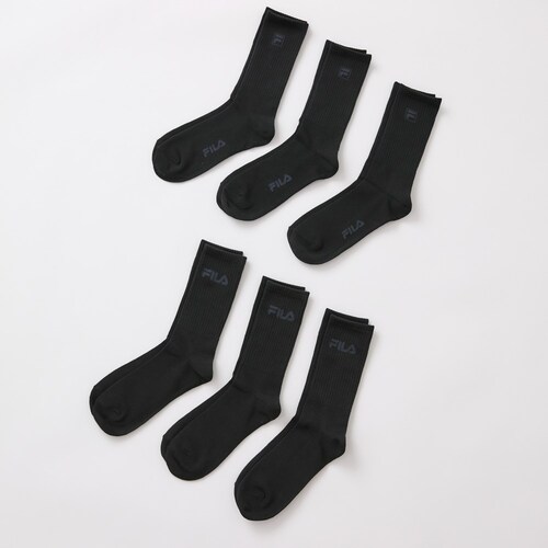 【福袋】【6足組】メンズクルー丈ソックス