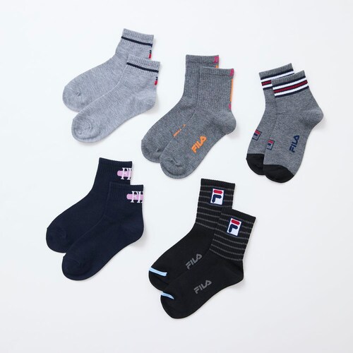 【福袋】【5足組】ショート＆クルー丈ソックス