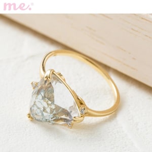 【ミー×ベルメゾン/me.×BELLE MAISON】【受注生産】10金天然石ジュエルリング[日本製]