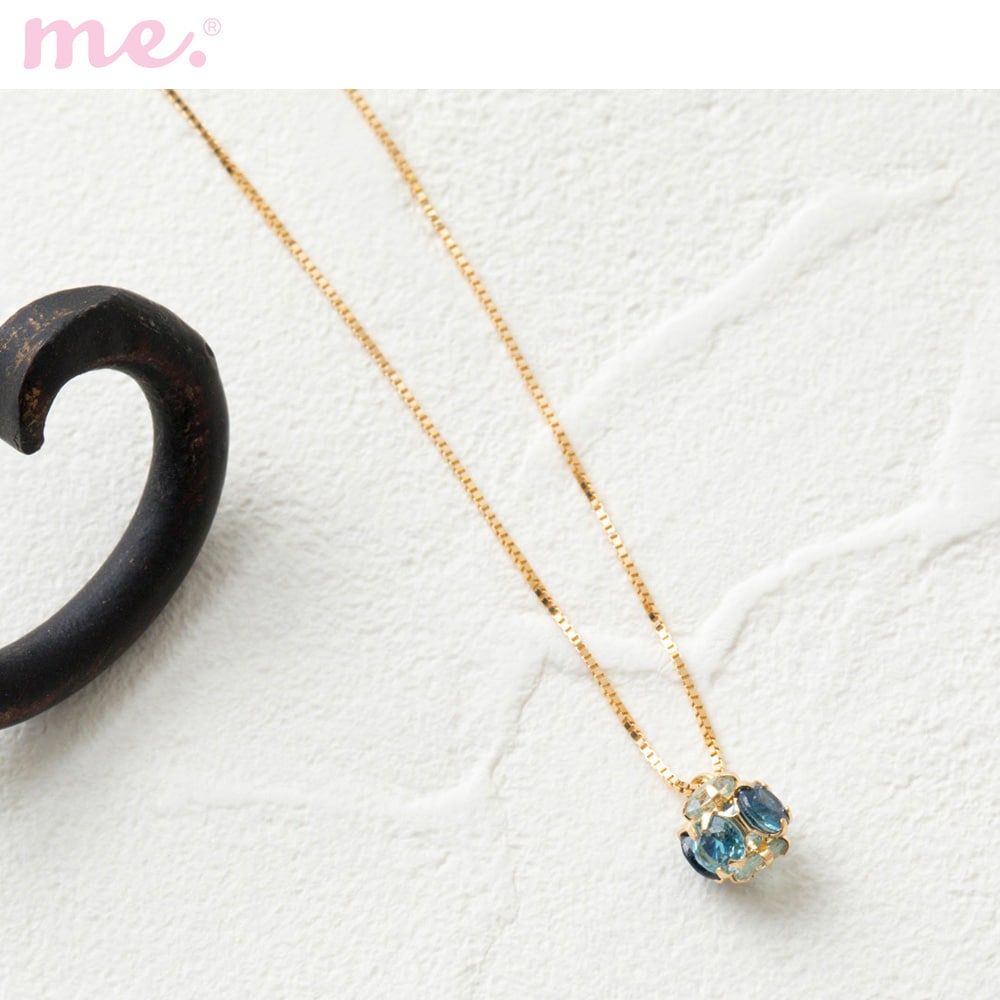 【ミー×ベルメゾン/me.×BELLE MAISON】【受注生産】10金ロンデルボールペンダント 【ミー×ベルメゾン/me.×BELLE MAISON】【受注生産】10金ロンデルボールペンダント