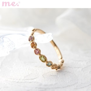 【ミー×ベルメゾン/me.×BELLE MAISON】【受注生産】10金アミュレットリング[日本製]