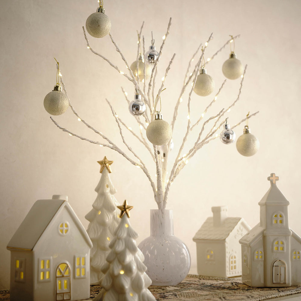 【ベルメゾン】LED付き北欧風ブランチツリー 【クリスマス】 【ベルメゾン】LED付き北欧風ブランチツリー 【クリスマス】