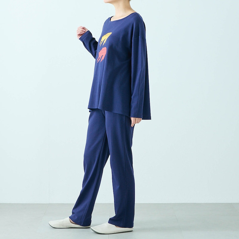 モデル身長168cm／M※写真は撮影用のため股下+4cmになります。