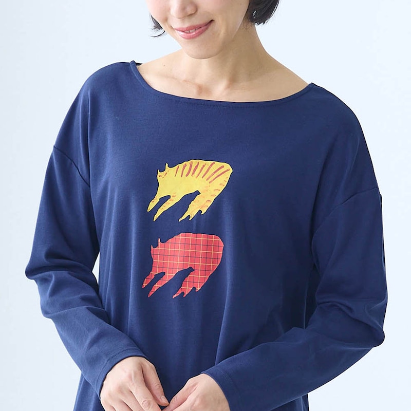 モデル身長168cm／M※写真は撮影用のため股下+4cmになります。