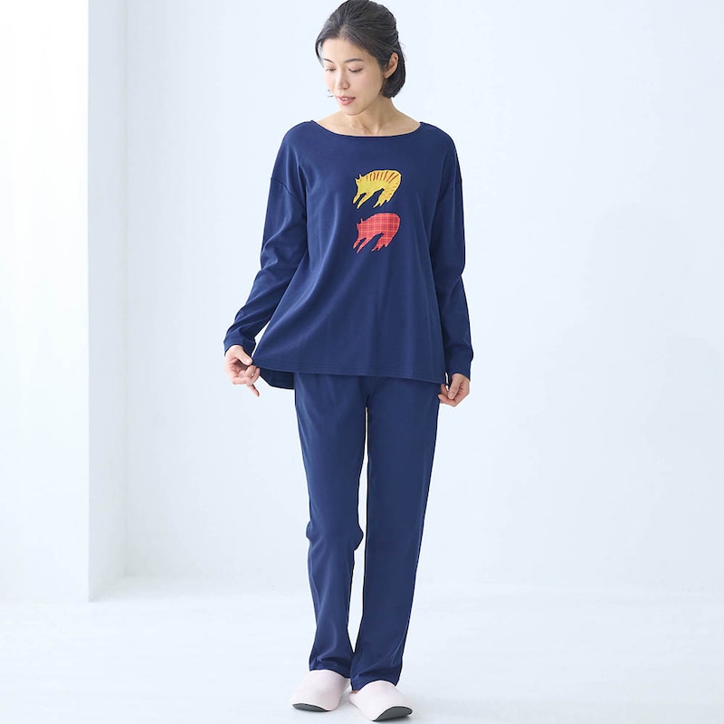 モデル身長168cm／M※写真は撮影用のため股下+4cmになります。