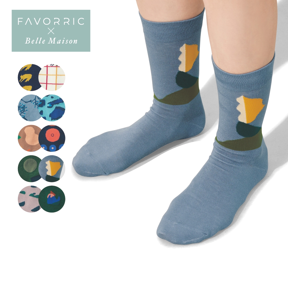 【ベルメゾン】アートデザインソックス【2足セット】 【ベルメゾン】アートデザインソックス【2足セット】