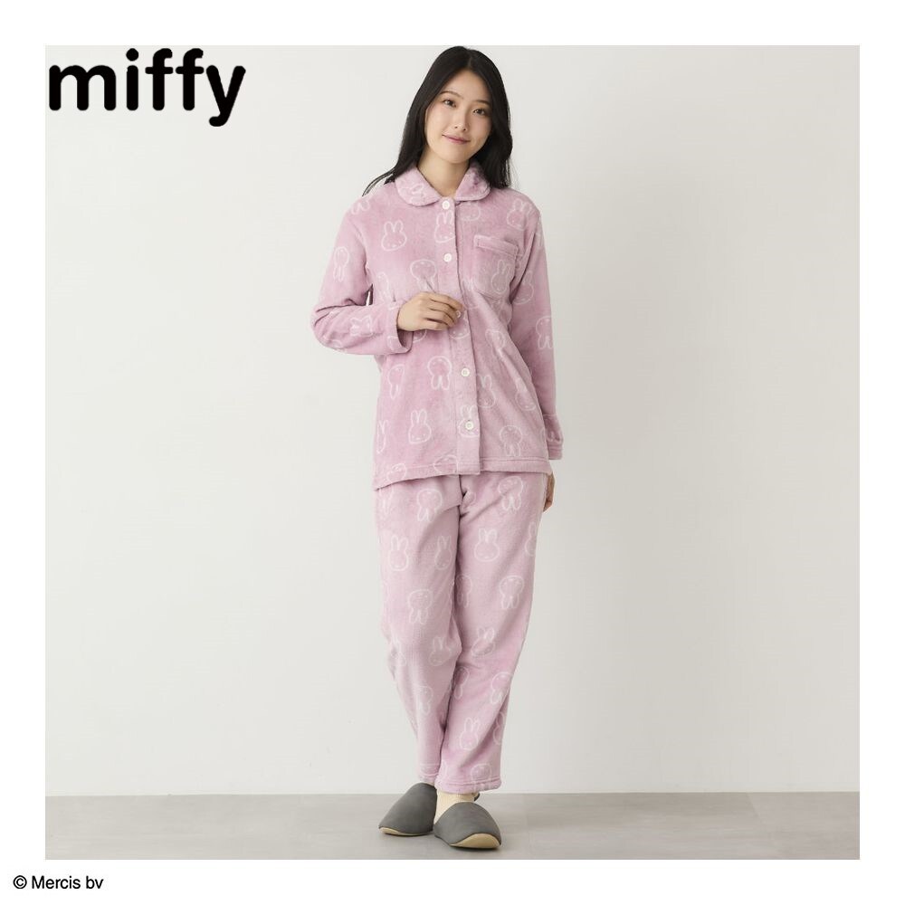 【ミッフィー/miffy】ミンクフリース長袖パジャマ「ミッフィー」