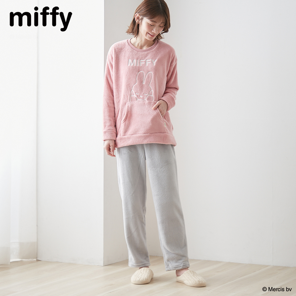 【ミッフィー/miffy】ムートンフリースパジャマ「ミッフィー」 【ミッフィー/miffy】ムートンフリースパジャマ「ミッフィー」