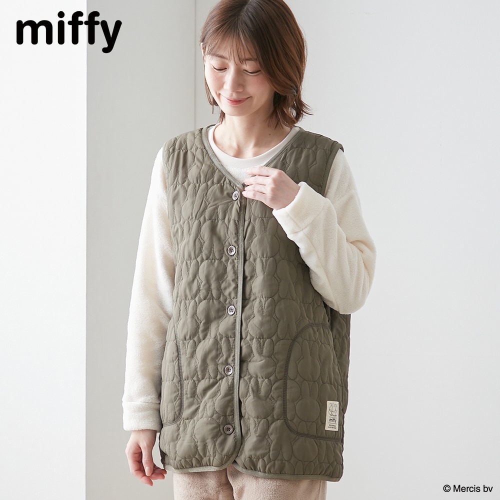 キルティングベスト「ミッフィー」(ミッフィー/miffy)｜通販の
