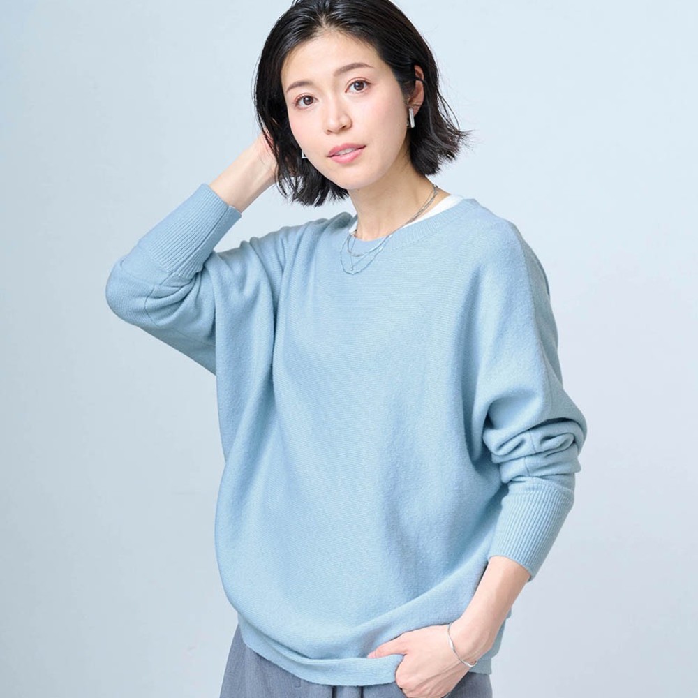 肌触り心地よい着回し抜群のニット【乾燥機OK】(スタイルノート/StyleNote) 肌触り心地よい着回し抜群のニット【乾燥機OK】(スタイルノート/StyleNote)