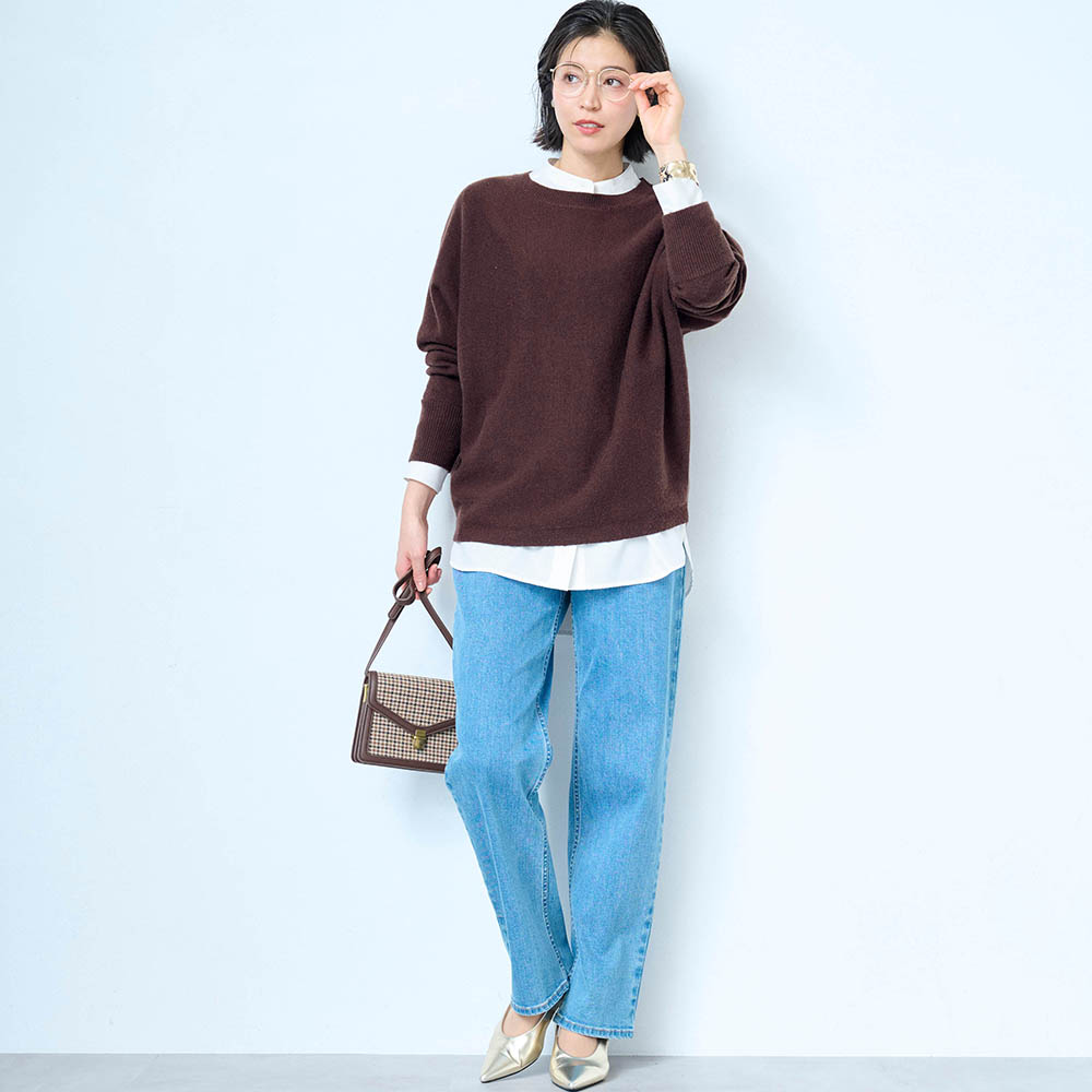 肌触り心地よい着回し抜群のニット【乾燥機OK】スタイルノート/StyleNote 肌触り心地よい着回し抜群のニット【乾燥機OK】スタイルノート/StyleNote