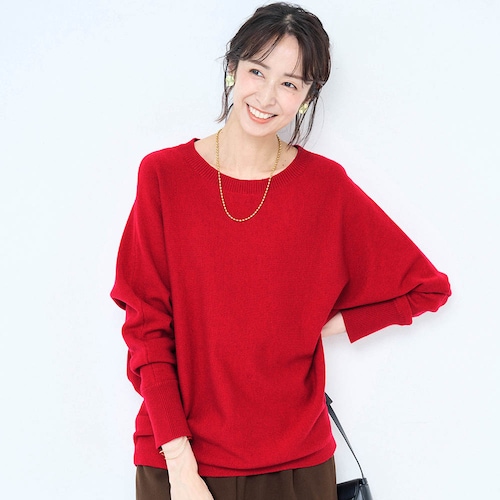 肌触り心地よい着回し抜群のニット【乾燥機OK】