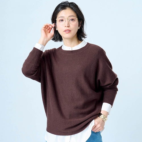 肌触り心地よい着回し抜群のニット【乾燥機OK】