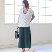 モデル身長168cm／M※写真は撮影用のため股下+6cmになります。