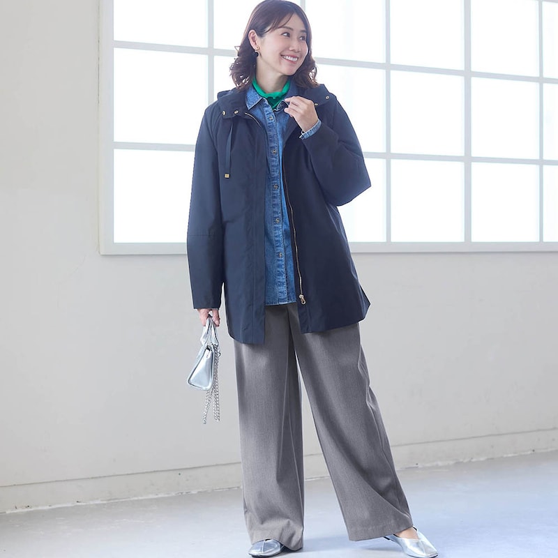 モデル身長168cm／M※写真は撮影用のため股下+8cmになります。