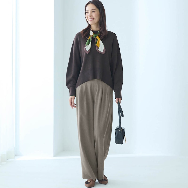 モデル身長173cm／M※写真は撮影用のため股下+8cmになります。