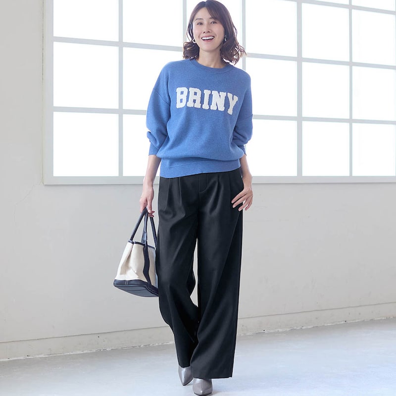 モデル身長168cm／M※写真は撮影用のため股下+8cmになります。