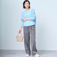 モデル身長168cm／M※写真は撮影用のため股下+8cmになります。