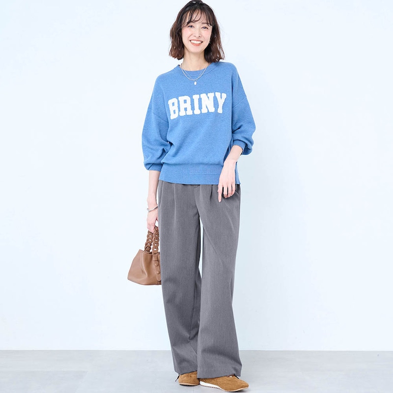 モデル身長169cm／M※写真は撮影用のため股下+8cmになります。