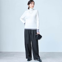 モデル身長169cm／M※写真は撮影用のため股下+8cmになります。