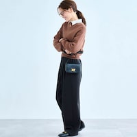 モデル身長168cm／M※写真は撮影用のため股下+8cmになります。