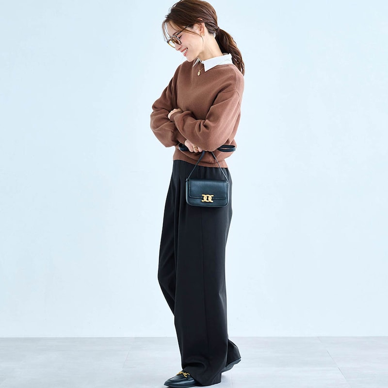 モデル身長168cm／M※写真は撮影用のため股下+8cmになります。