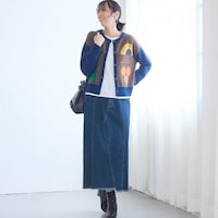 モデル身長169cm／M※写真は撮影用のため総丈+6cmになります。