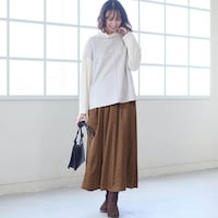 モデル身長169cm／M※写真は撮影用のため総丈+6cmになります。