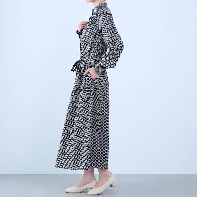 モデル身長168cm／M ※写真は撮影用のため着丈+8cmになります。