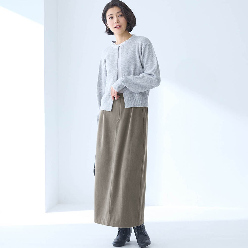 モデル身長168cm／M※写真は撮影用のため総丈+8cmになります。