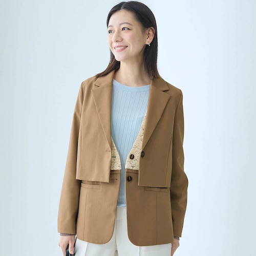 ジャケット＆ジレの3WAYセット