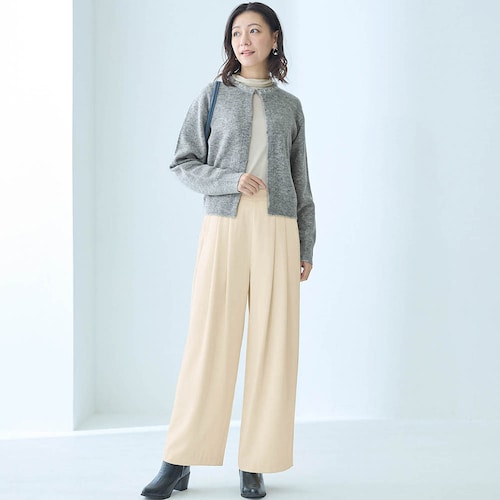 3点セット(ニットカーデ＋シアータートル＋パンツ)