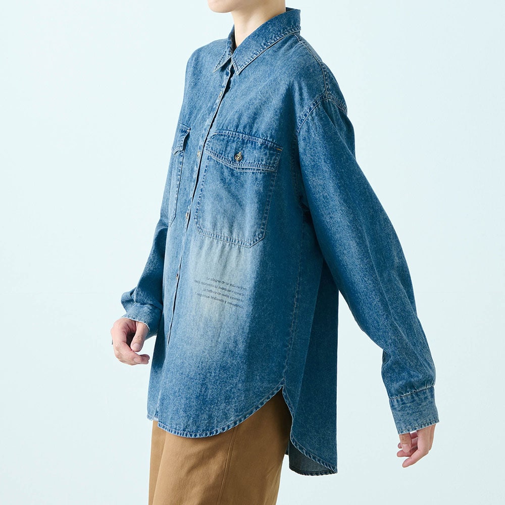 重ね着してもごわつかないデニムシャツ(ロウイング／Rowing)｜通販の