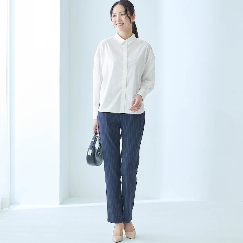 モデル身長173cm／M　※シャツのみ着た場合