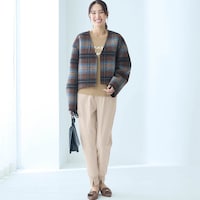 モデル身長173cm／M※写真は撮影用のため股下+6cmになります。